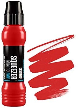 Grog 10 Mini Squeezer - 10mm Refillable Paint Marker Pen - Supplied By Graff-City (Ferrari Red - FMP-08)