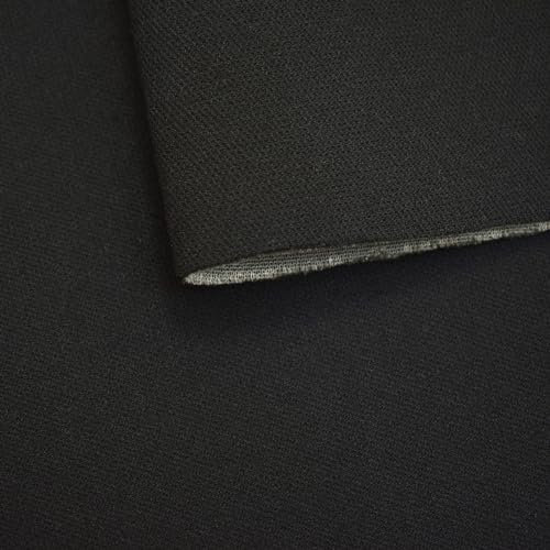 Ch.Cabanski Automobilstoff, Autopolsterstoff in Schwarz mit 3 mm Schaum und Netz (CP-001 Black 3mm)