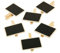 akak Store 6 Pc Mini rechteckigen Kleine Schiefertafel mit Holz Tafel Clip für Nachricht Board Schilder Hochzeit Geburtstag Party Dekorationen