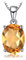 JewelryPalace Oval 1.7ct Echt Citrin Birthstone Solitaire Ketten Anhänger, Gelber Stein Schmuck Set, Halsketten Damen Silber 925 Collier Edelstein Mädchen, Ketten für Frauen Geschenk 45CM