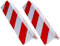 Rovtop 2 Unidades 40 * 15 Paragolpes Protector para La Puerta de Coche Columnas Parking Protector Puerta Garaje Esquina Parking Adhesivo Al Apagar-Rojo+Blanco