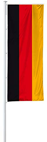 Vispronet® Nationalfahne 120x300 cm für Ausleger ✓ in Deutschland produziert ✓ versch. Materialien ✓ Hochformat (Primeflag, Deutschland)