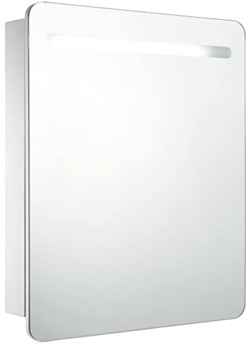 vidaXL LED Spiegelschrank mit 2 Ablagen Badschrank Badspiegel Badezimmerspiegel Hängespiegel Badezimmer Spiegel Hängeschrank 68x9x80cm