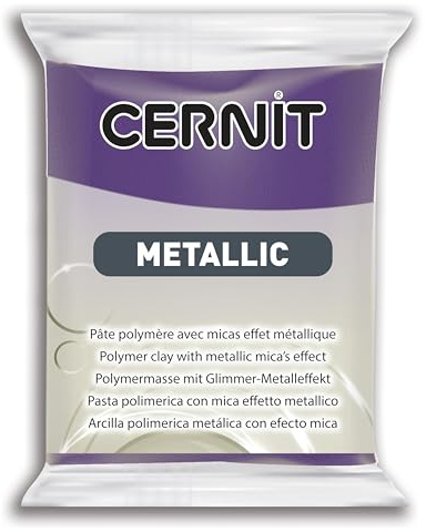 Cernit CE0870056900C Block Modelliermasse 56g METALLIC Violett