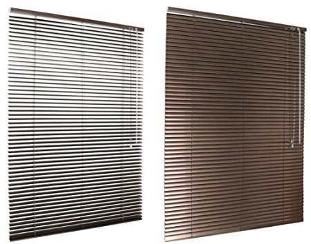HSYLYM Aluminum Venetian Blinds (120 * 130cm, Brown)