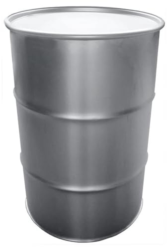 KetoPlastics Shipping Drum, Steel, Plastic, Barrel, Caribbean, Export and Importing, BBQ (205 Litre New Steel Drum)