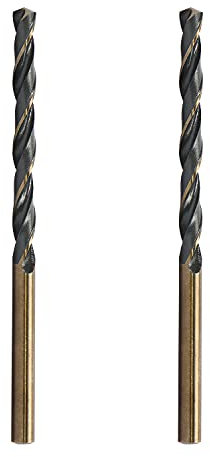 Ohamtes Brocas reducidas de 4 mm de acero de alta velocidad HSS 4341 para hierro/cobre/plástico/placas de aluminio/materiales metálicos, vástago redondo, doble borde, 2 piezas