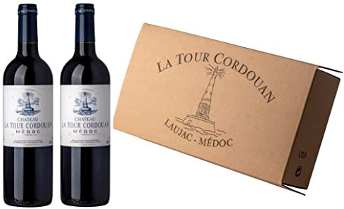 Chateau La Tour Cordouan COFFRET 2 MILLESIMES - AOP Médoc - Grand Vin de bordeaux Médoc - Vin rouge - 2 x 750ml