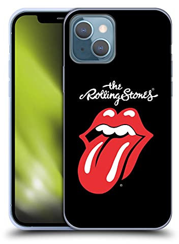 Head Case Designs Licenciado Oficialmente The Rolling Stones Lengua clásica Arte Clave Caso Funda de Gel Suave Compatible con Apple iPhone 13