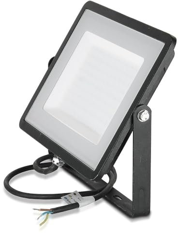 V-TAC Faro LED da Esterno con Chip Samsung 300W - [Ultima Generazione] - IP65-24800 Lumen - Proiettore LED Esterno Colore Nero - Impermeabile - Luce Bianca Naturale