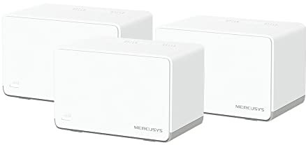 MERCUSYS WiFi 6 Mesh AX1800Mbps, 3 Gigabit Ethernet Ports, Parental Control, Connects Up to 150 Devices, 3 Pieces with Coverage Up to 550㎡, Mercusys Halo H70X (3-pack) Dual Band