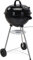 Round Kettle Charcoal Barbecue with Lid, Wheels, Adjustable Vent & Integrated Thermometer - Outdoor Garden Patio Large Steel BBQ Grill