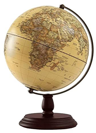LIOONS Metallhalterung, pädagogischer Globus, erhöhtes Relief, geografische Globen, Kreativität, Weltkugel für Home Office, Regal, Desktop-Display