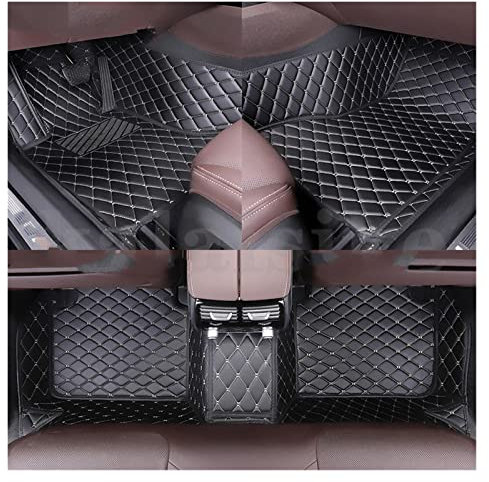 Auto Fußmatten Custom Car Fußmatte Für BMW 3er M3 Alle Modelljahre E36 E30 E46 E90 E91 E92 E93 F30 F31 F80 F34 F35 G20 G28 G80 Auto Teppich PKW-Fußraummatten ( Farbe : Black beige )