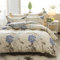 Tospass Bettwäsche 200x200 cm 3 Teilig Blumen Weiß Beige Modern Floral Bettwäsche Set Mädchen Bettbezug Weiche Mikrofaser Wende Bettwäsche 1 Deckenbezug mit Reißverschluss 2 Kissenbezug 80x80 cm