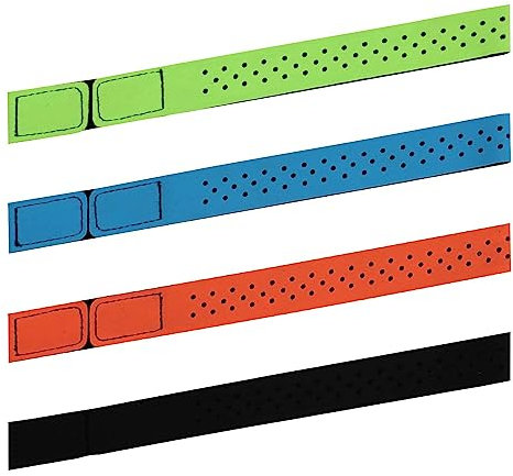 4pz Fasce di Ricambio per Cardiofrequenzimetro, 2x40cm 4 Colori Cinturino Morbido per Frequenza Cardiaca Fascia per Cardiofrequenzimetro per OTF Sensore di Frequenza Cardiaca Battito