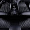 LICOME Auto Leder Fußmatten für BMW 1er F20 F21 F40 F52 116i M135i LHD, Allwetter Wasserdicht rutschfeste Automatten, Benutzerdefinierte Bodenmatten Autoteppiche Schützen Zubehör,B Black