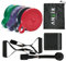ANTER® Lot de 4 Bandes Elastique Musculation de résistance pour Fitness à la Maison avec ancrage, poignées et Protection pour Femmes et Hommes