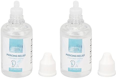 Tropfen Zur Behandlung von Piercing-Beulen, Reduzieren Rötungen und Keloide, Tiefes Eindringen, Reinigend für Alle Piercings, Einfach Anzuwenden, Sicher und Beruhigend