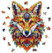 GLOBLELAND 200 Stück 35x21 cm Fuchs Holzpuzzle Für Erwachsene Für Erwachsene Einzigartige Geformte Holzpuzzle-Spiel Tier Bunte Puzzles aus Holz Für Weihnachtsgeburtstagsgeschenke