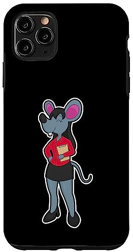 Hülle für iPhone 11 Pro Max Maus Sekretärin Notizblock