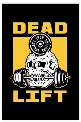 Motivationsposter, Motiv: Dead Lift, Fitness, Leinwand, Poster, Schlafzimmer, Dekoration, Landschaft, Büro, Raumdekoration, Geschenk, ungerahmt: 60 x 90 cm