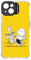 case&me Peanuts Hülle für iPhone 14, iPhone Snoopy Schutzhülle, Kameraschutz, geschützte Tasten, Gelb