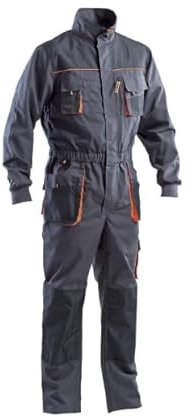 Generico Arbeitsanzug für Herren, Grau-Schwarz, L