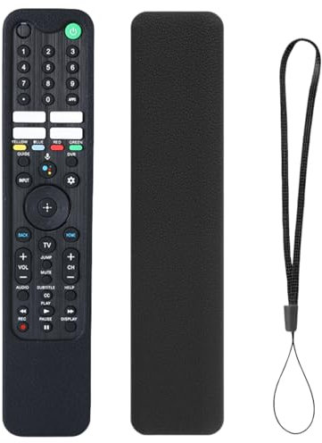 Coque de protection pour télécommande Sony TV RMF-TX621U RMF-TX520U RMF-TX500T RMF-TX621E RMF-TX520E - Noir brillant