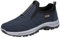Zapatillas de ocio para hombre, deportivas, sin cordones, para correr, ligeras, antideslizantes, para correr, fitness, transpirables, cómodas, azul, 42 EU
