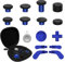 CHARM FOCUS 16-in-1 Metal Thumbsticks Replacement Kits for Xbox Elite Series 2 – Includes Magnetic Joysticks, Paddles, Silicone Caps, D-Pads, Adjustment Tool (Cobalt Blue)