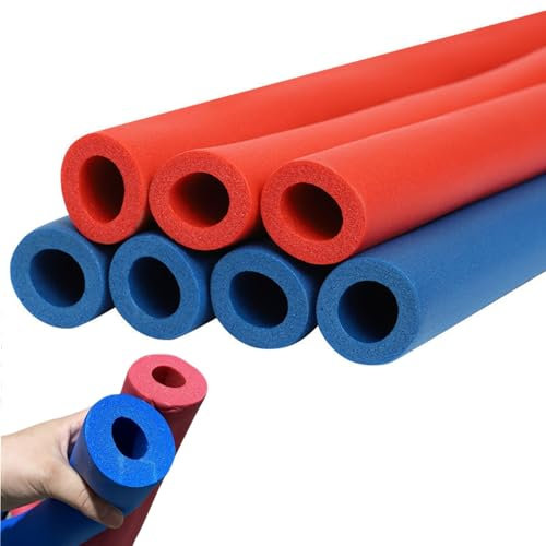 Rohrisolierung für Fitnessgeräte Frostschutz Schaumstoffschlauch Flexibel Rohrdämmung Für Rohr Schaumstoff Isolierschlauch für Werkzeuggriffstütze(Blue,ID32mm*9mm-1.8m)