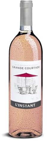 DELINAT – Famille Fabre Grande Courtade L'instant rosé 2023– Französischer Roséwein trocken – Bio-Wein aus Languedoc, vegan (1 x 0,75l)
