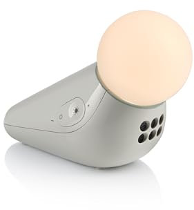 Motorola Nursery - S1 Nachtlicht und entspannender Klang für Babys, entspannende Geräusche und Schlaflieder für Kinder, sanfte mehrfarbige Beleuchtung, einstellbare Lautstärke, wiederaufladbar, USB-C