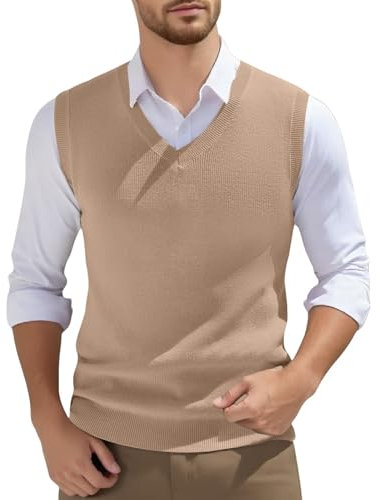 Hommes Mode Casual Jacquard Col V Jacquard Fond Carreaux Chemise sans Manches Pull Gilet Kimono Cardigan Cadeau Femmes Cadeaux pour Hommes, or rose-e, 5XL