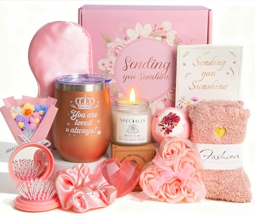 Gifts for Women, 12 PCS Birthday Gift for Women, Unique Womens Gift Set Christmas Gifts Bath Sets Hampers Pamper Self Care Relaxation Gift for Her, Mum, Grandma, Best Friend, Sister