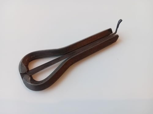 Tatar Maultrommel – groß, Stahl, schwarz, Mittelton Professional-Qualität, Tonart D2, 81 mm (3,2 Zoll)