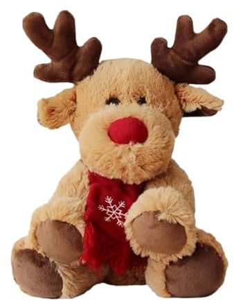 Plüsch Rentier Puppen Weihnachten Plüschtiere Home Decor Stoffspielzeug Für Kinder, Süßes Elch Kuscheltier Spielzeug, Elch-Plüschtier Weihnachtsdekoration Heimdekoration Tischdekoration Sitzend