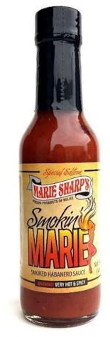 Marie Sharp’s Smokin’ Marie Sauce – 148ml | Smoked Habanero Hot Sauce | Vegan & All-Natural