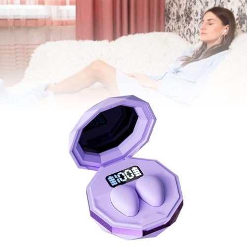 TICFOX Bluetooth-Schlafkopfhörer, Leicht Mini Kabellose Kopfhörer zum Schlafen, Weiche Bluetooth 5.4 Kopfhörer Schlafen Sleepbuds für Seitenschläfer Training, Arbeit und Reisen
