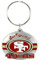 Siskiyou Sports NFL San Francisco 49ers Schlüsselanhänger, oval, geschnitztes Metall