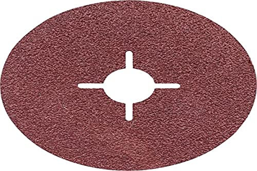Bosch Accessories Disque abrasif en fibre (pour meuleuse d'angle de différents matériaux, Ø 125 mm, grain 36). Noir