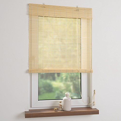 Liedeco Bambus-Rollo 90 x 240 cm, Natur