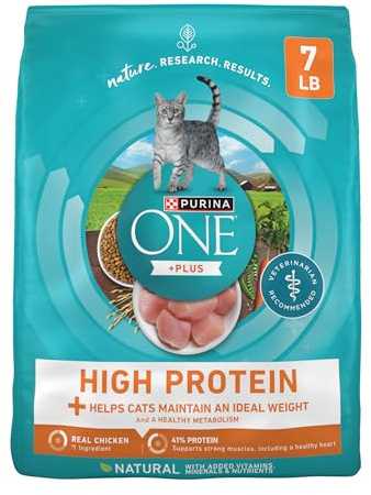 Purina ONE High Protein, Healthy Plus Ideal With Chicken Dry Cat Food Control Formula - 7 lb. Bag