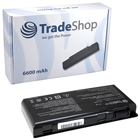 TradeShop Hochleistungs Li-Ion Akku, 10,8V/11,1V / 6600mAh für Medion Erazer 6811 X6813 X6817 X6819 X6821 X7813 X7815 X7817 MD97623 MD97624 MD97625 MD97654 MD97746 MD97747 MD97748 MD97761 MD97762 MD97779 MD97781 MD97782 MD97783 MD97831 ersetzt BTY-M6D