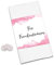 50 Banderolen für Freudentränen Taschentuch Banderolen Hochzeit (Aquarell rosa)