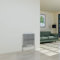 Warmehaus Horizontal Designer Radiator Flat Panel Modern Heating Single Chrome Radiator 600 x 614mm