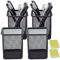 DARUITE Stiftehalter Schreibtisch, 4 Stück Stiftebecher,Metall Stifthalter,Stifteköcher Multifunktions,Pencil Holder Kinder,Organizer Büroorganizer Bürobedarf Becher für Stifte(Schwarz)