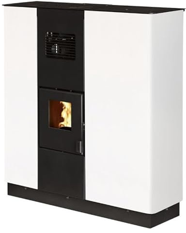 INTERSTOVES - Poêle à granules CORTINA 12 Etanche Concentrique Canalisable - Blanc