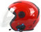 Motorradhelm Bluetooth Jethelm 3/4 Helm,ECE Zertifizierung Motorrad Integrierter Bluetooth-Helm Jet Scooter Helm Rollerhelm Jet-Helm Herren Damen mit Visier Herren Damen(1,XL(61~62CM))